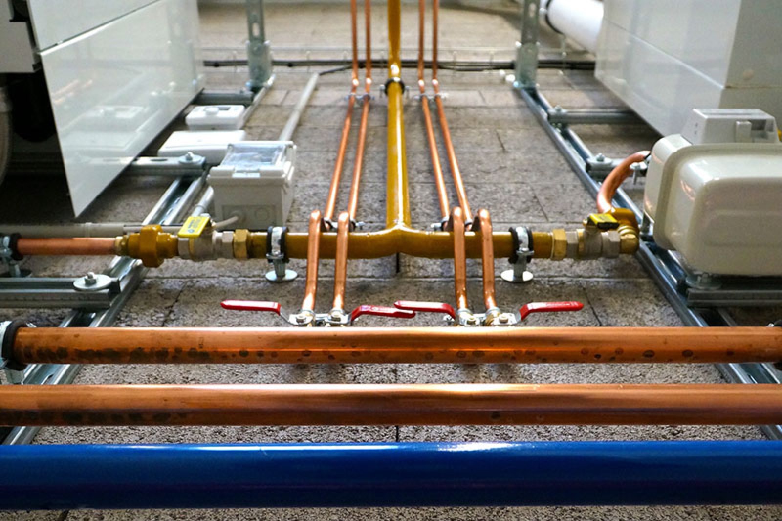 Copper pipe plumbing work by Visentin Plumbing & Heating in Cedar Grove, NJ